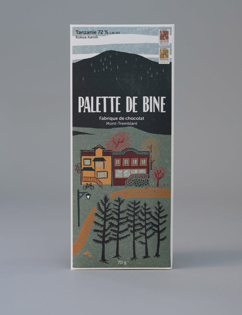 Chocolat Palette de Bine, Cacao Tanzanie 72%